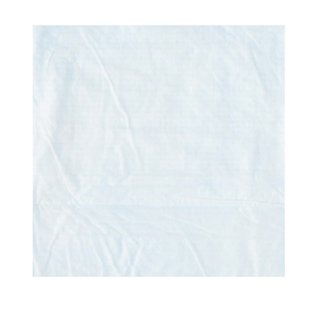 The Medline Protection Plus Disposable Underpads are square, white, and feature visible creases. Commonly used for moisture protection and absorbency, these underpads are displayed against a plain white background.